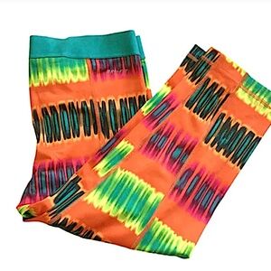 Nike Pro Dri Fit Womens Orange Capri Leggings, M